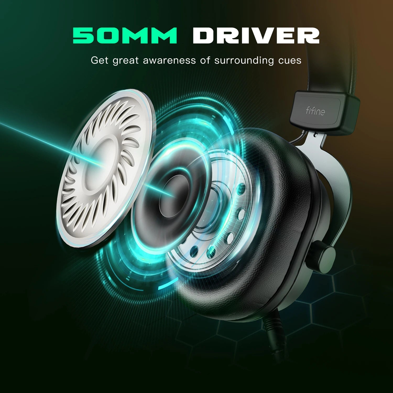 Fifine Dynamic RGB Gaming Headset with Surround Sound - Antland Marketplace