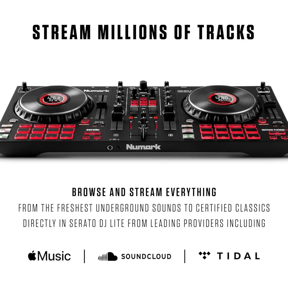 Mixtrack Platinum DJ Controller with FX Paddles and Displays