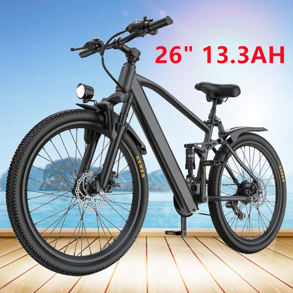 Adults Electric Mountain Bike 26 Inch 600W Peak Ebike 36V Battery