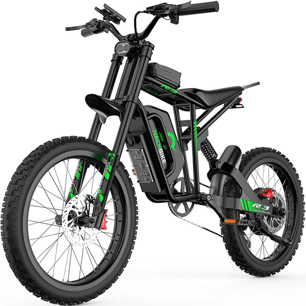 6000W Electric Dirt Bike R3 60V 25Ah Dual Hydraulic Brakes