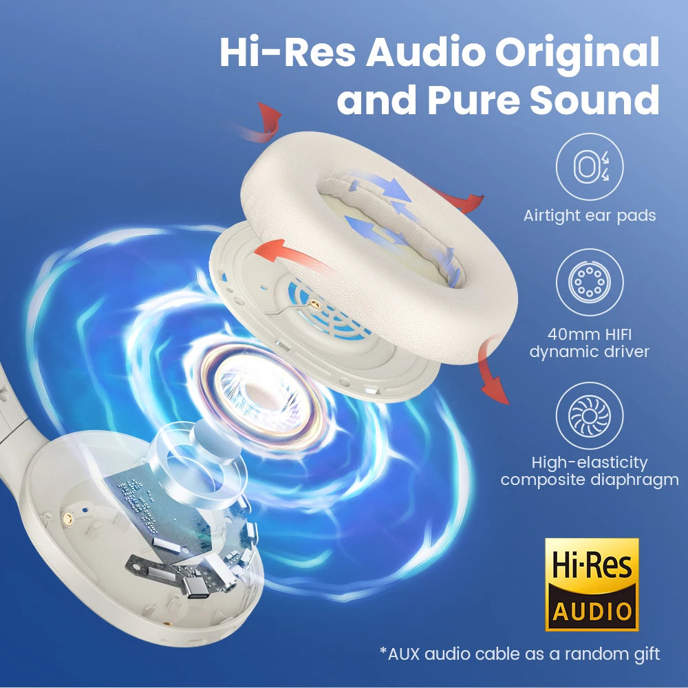 Haylou S35 ANC Wireless Bluetooth Headphones with 60H Playtime - Antland Marketplace