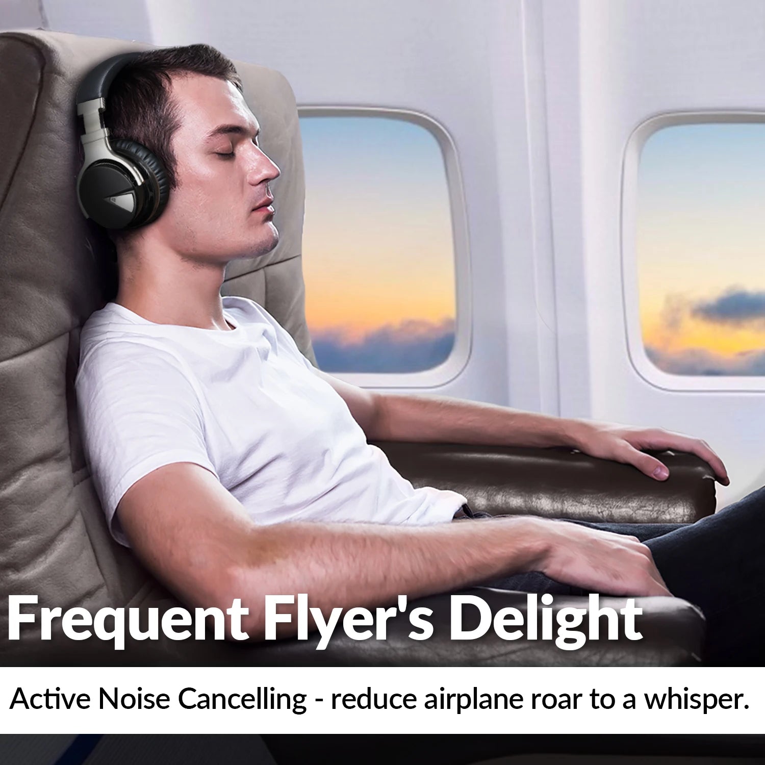 E7 Wireless Active Noise Cancelling Headphones with Microphone - Antland Marketplace