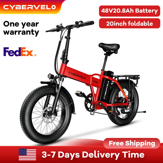 Cybervelo Mars700 1000W Folding Bike Removable Battery