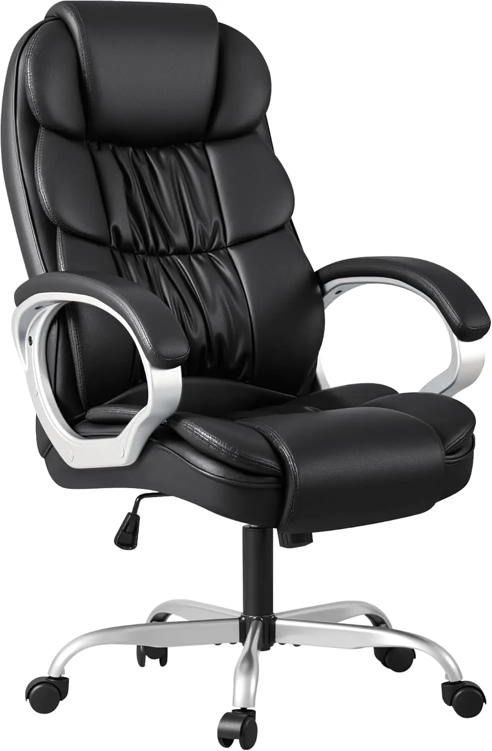 High Back Adjustable PU Leather Office Chair for Comfort - Antland Marketplace