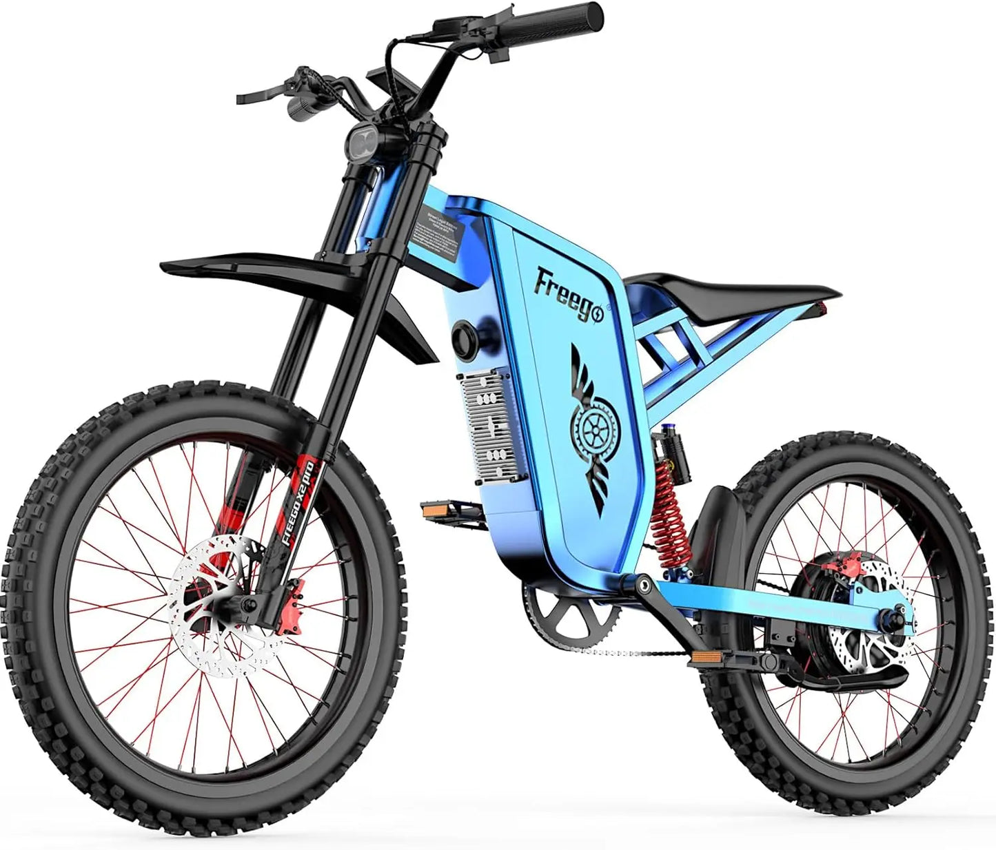 Freego X2 Pro Electric Motorcycle For Adults 6000W Off Road Ebike 50MPH Warranty