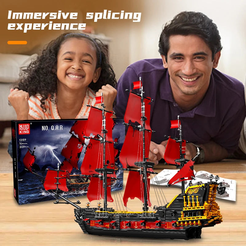Mould King 13109 Queen Annes Revenge Pirate Ship Set