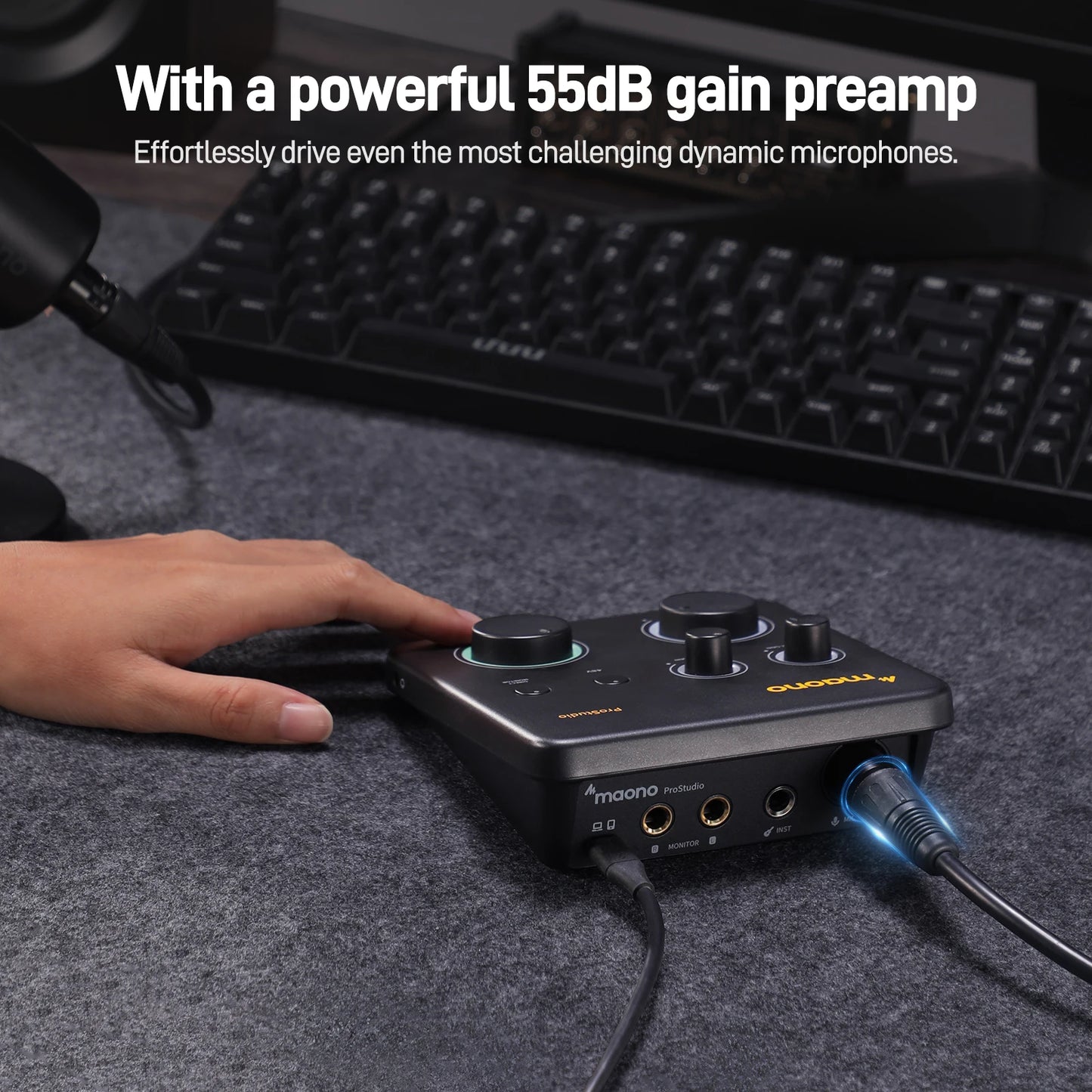 MAONO USB Audio Interface 24-bit for Music Recording