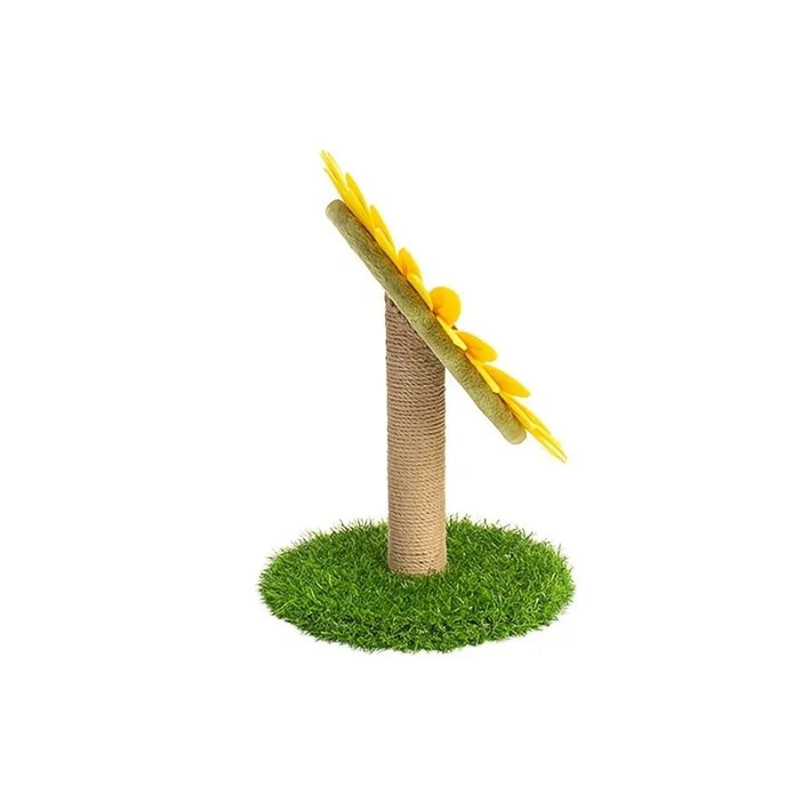 Sunflower Cat Scratching Post For Indoor Cats Kitten Flower Scratch Board Durable Cat Toy