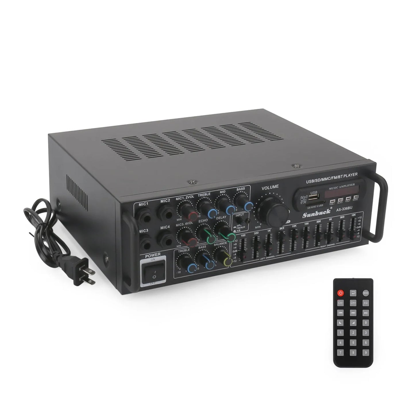 Artudatech 2000W Bluetooth HiFi Karaoke Power Amplifier