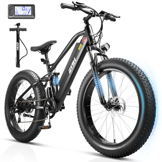 ZNH 1000W Fat Tire Electric Bike For Adults 26 MPH 48V 13Ah