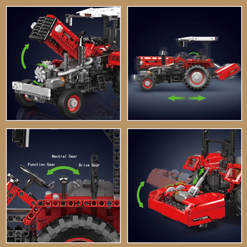 Mould King 17064 RC Motorized Tractor Building Block