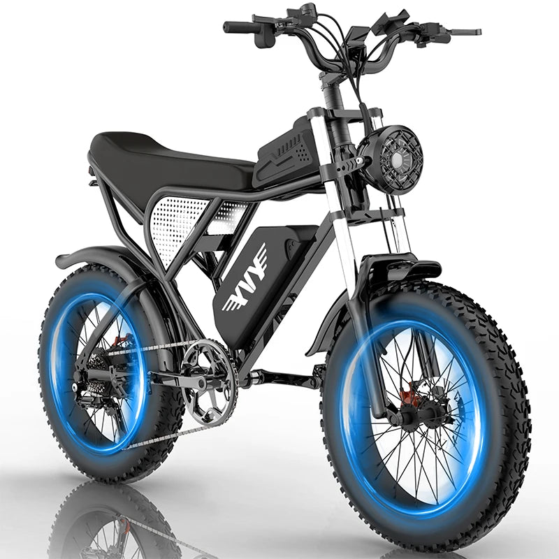 Q20Pro 2000W Dual Motor Fat Tire Electric Mountain Bike 52V 40Ah