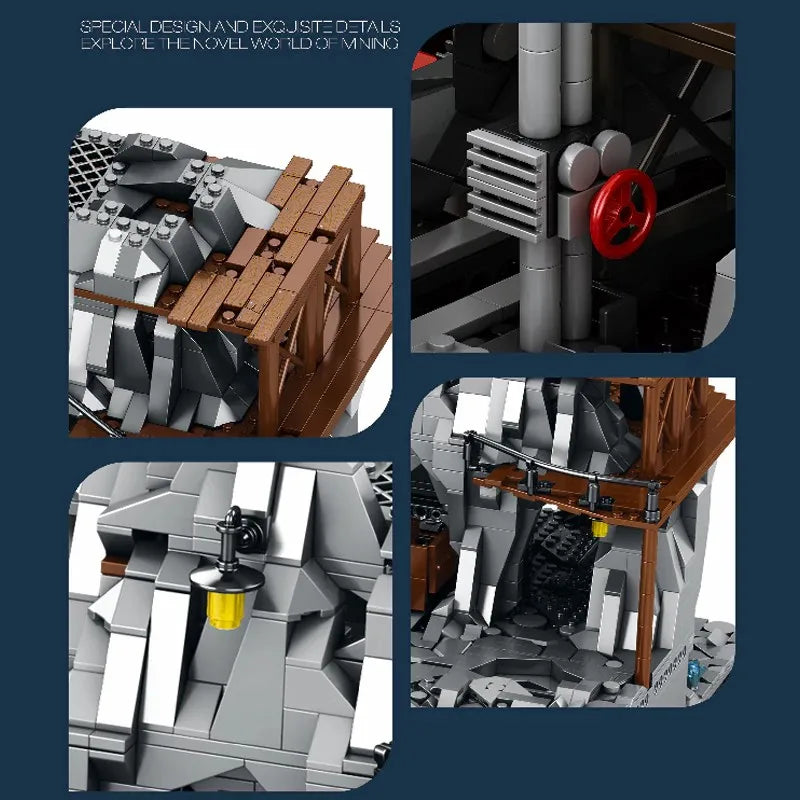 GBC Mining Machinery Model With Motor 3338 Blocks Set