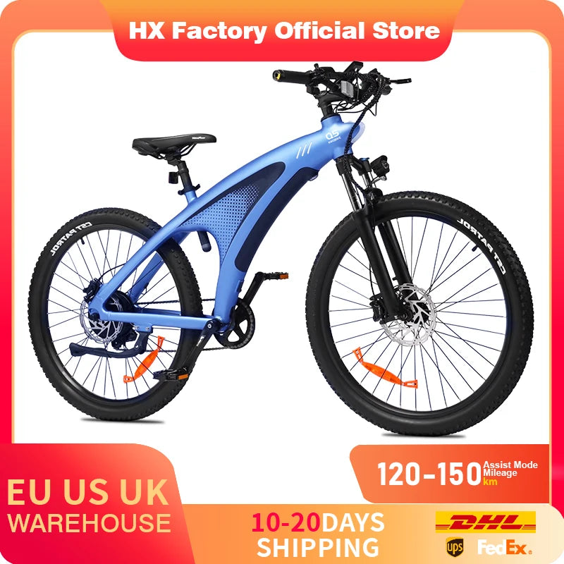 HX Q5 2000W Electric Mountain Bike 27.5 Off Road E Bike