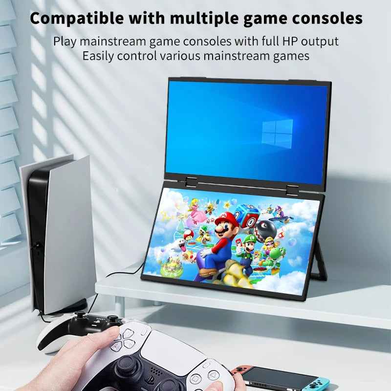 15.6 Inch Dual Portable Monitor Extender For Laptop