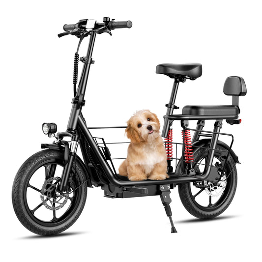 500W Peak Electric Scooter 14 Inch Wheel With Dual Brakes