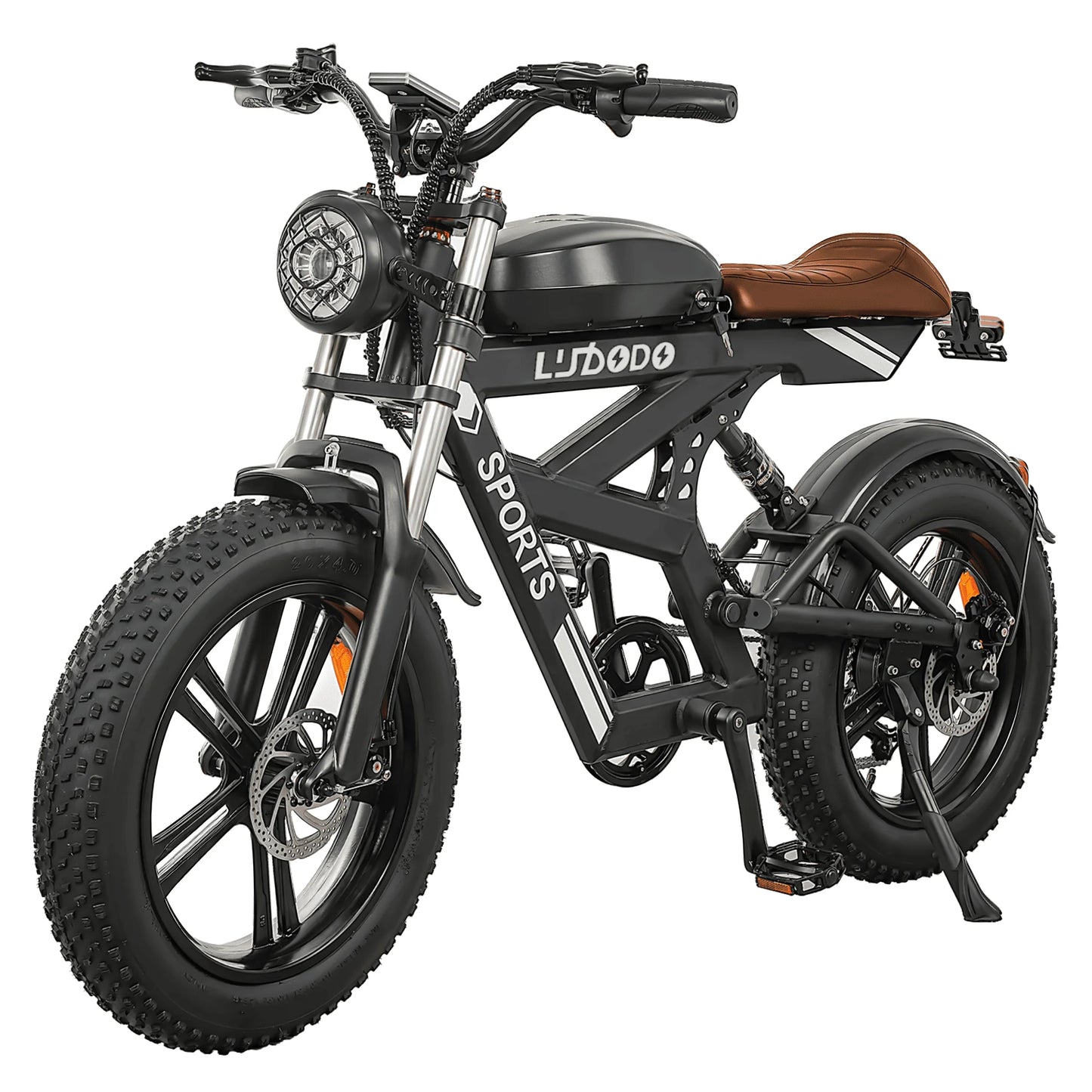 Adult Fat Tire Electric Bike 1500W Peak 35 MPH 48V 816Wh Battery