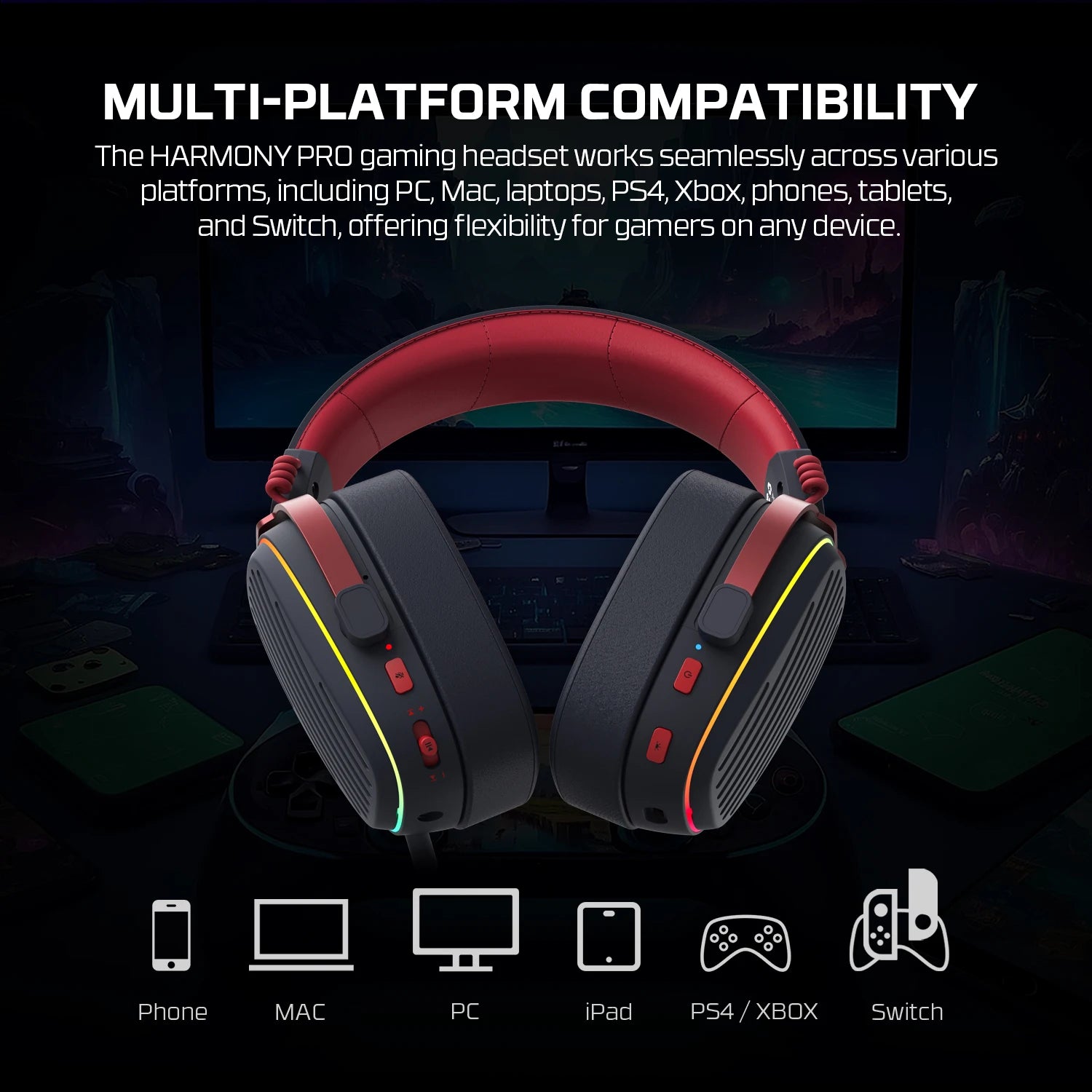 FANTECH Harmony Pro Wireless Headset with Microphone - Antland Marketplace