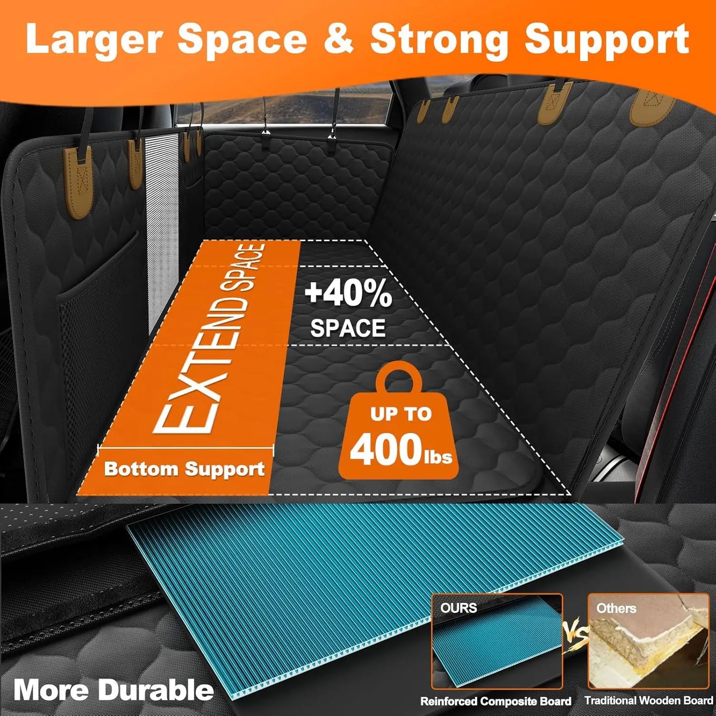 Waterproof Foldable Dog Car Seat Safety Hammock Cover - Antland Marketplace