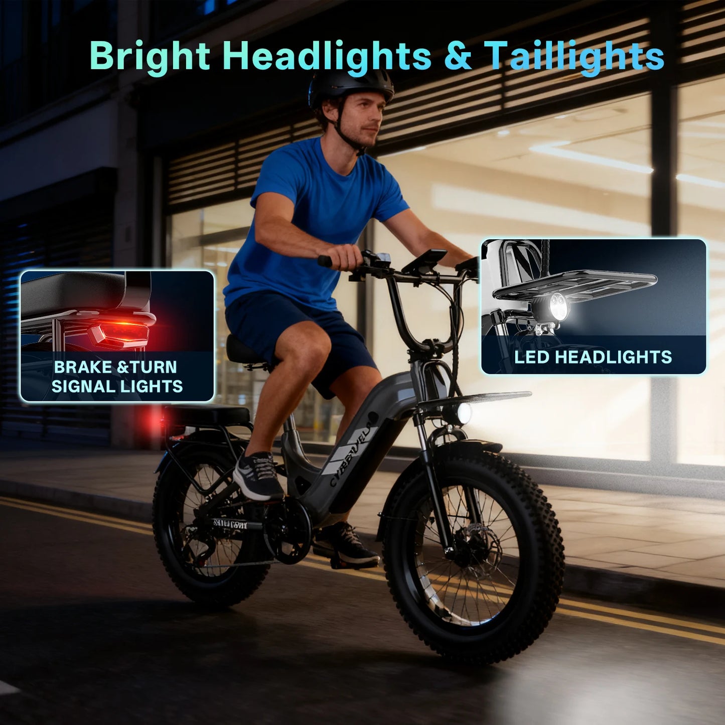 Cybervelo Step Through Electric Bike For Adults With 48V 20Ah Battery EK12