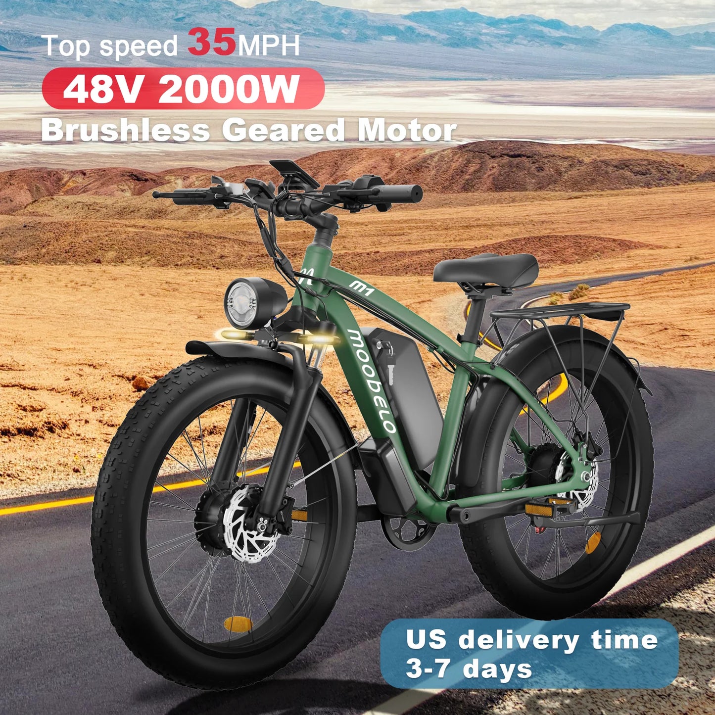 Moobelo M1 Electric Bike 48V 2000W Dual Brushless Motor