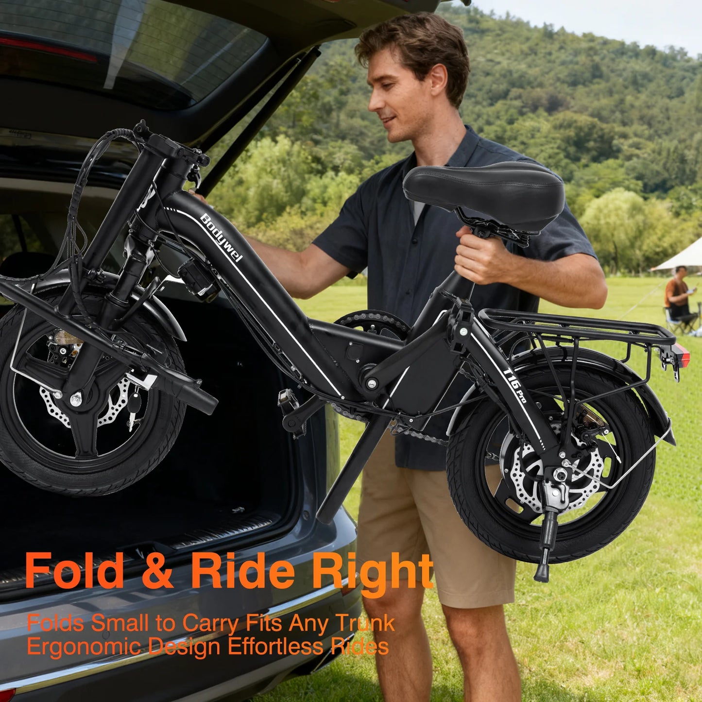 Bodywel T16PRO 14 Inch Foldable Electric Bike 250W 36V City E Bike