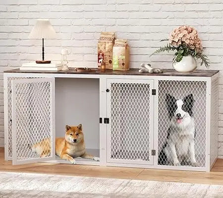Indoor Double Dog Kennel Furniture For Two Dogs - Antland Marketplace