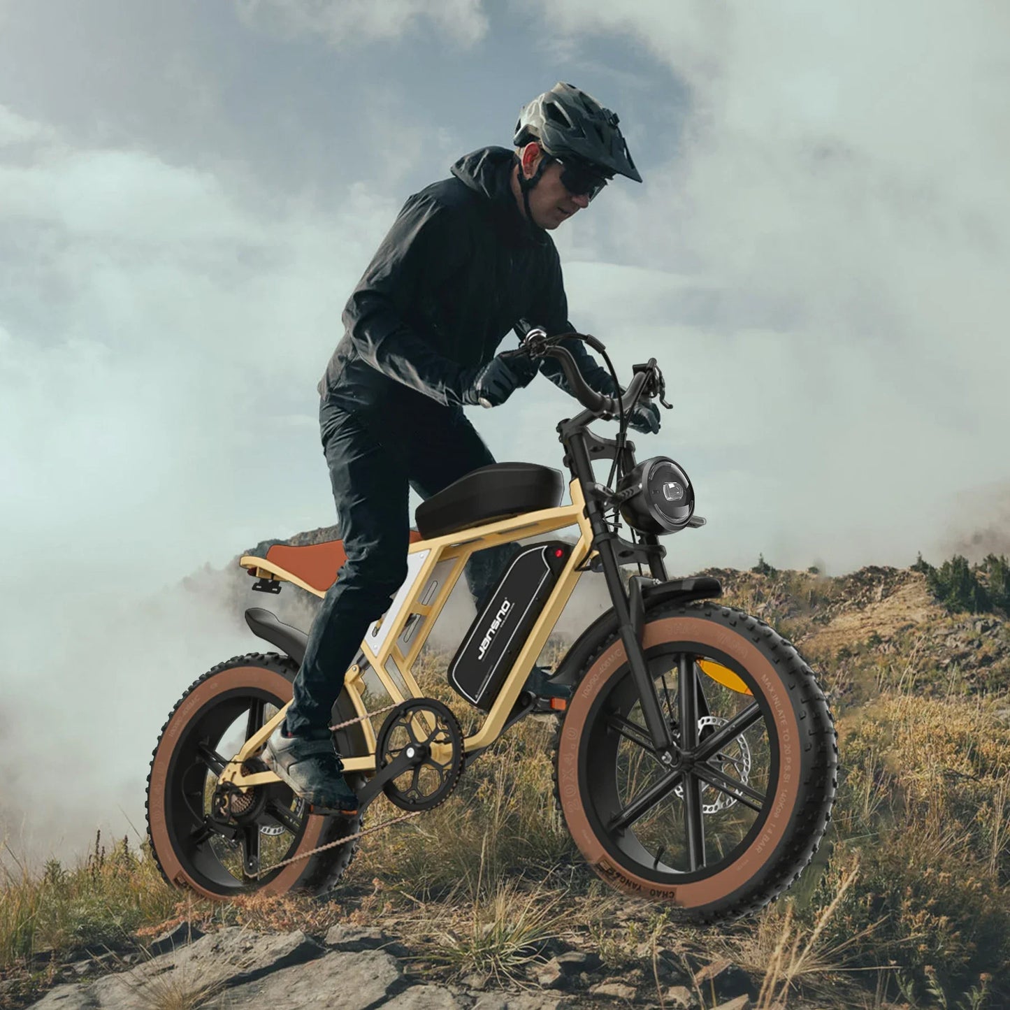Jansno X70G 750W City E Bike Dual Battery 48V14Ah 48V20Ah Fat Tire