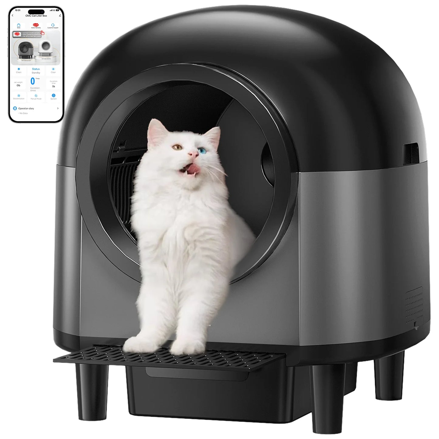 REDSASA Automatic Cat Litter Box with App Control and Trash Bag - Antland Marketplace