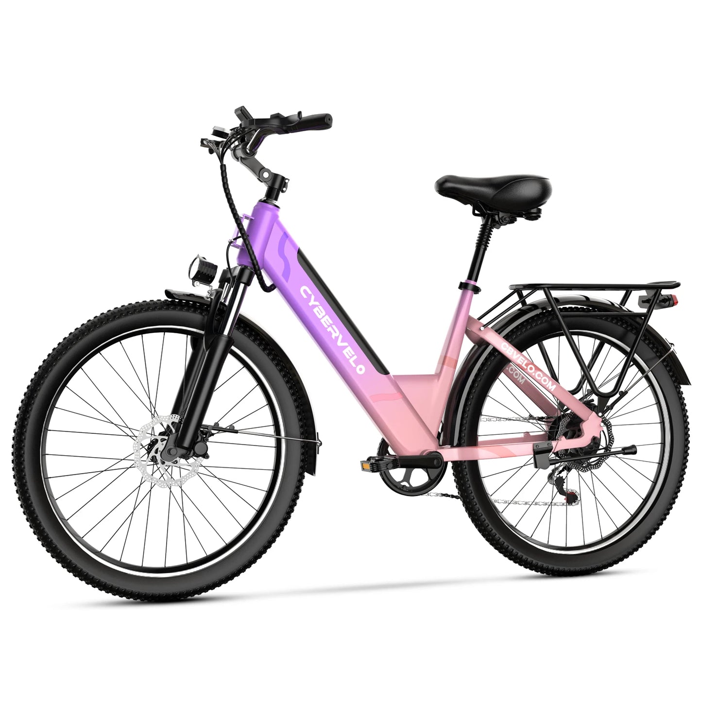 26 Inch Step Thru Electric Bicycle EK2 With Removable Lithium Battery 1000W