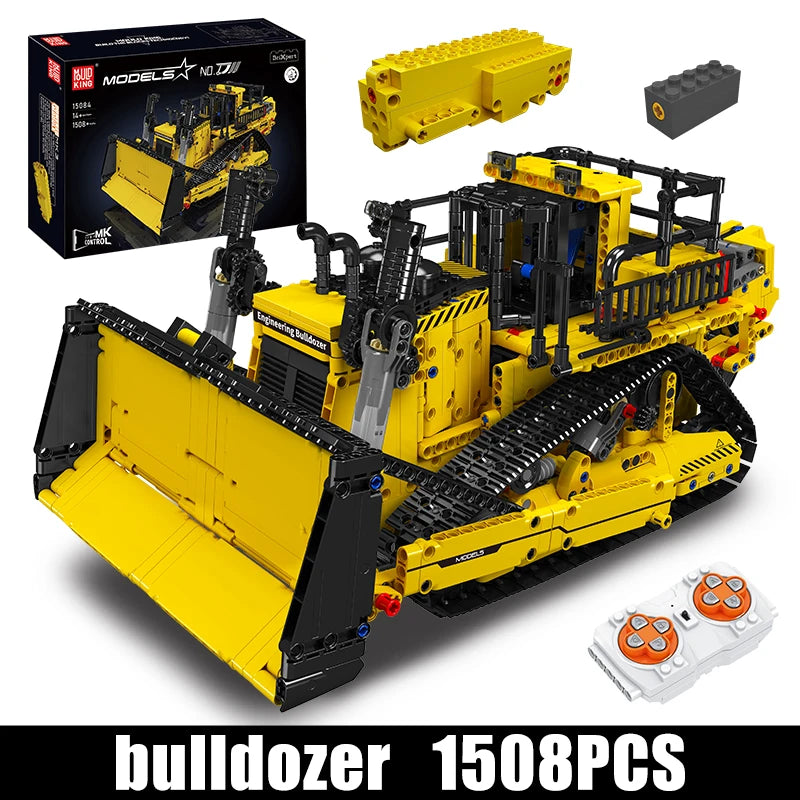 Mould King 15084 RC Bulldozer Building Block Set For Kids