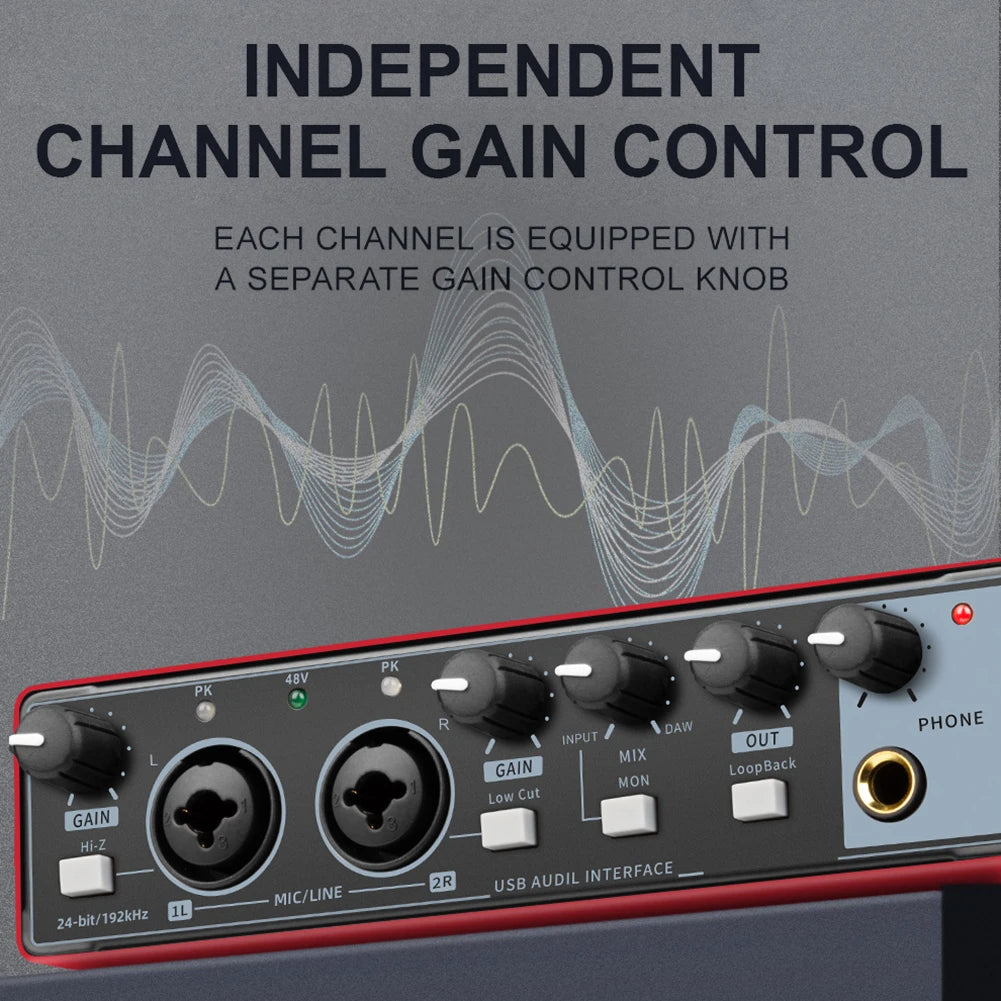 MD22 USB Audio Interface with 48V Phantom Power