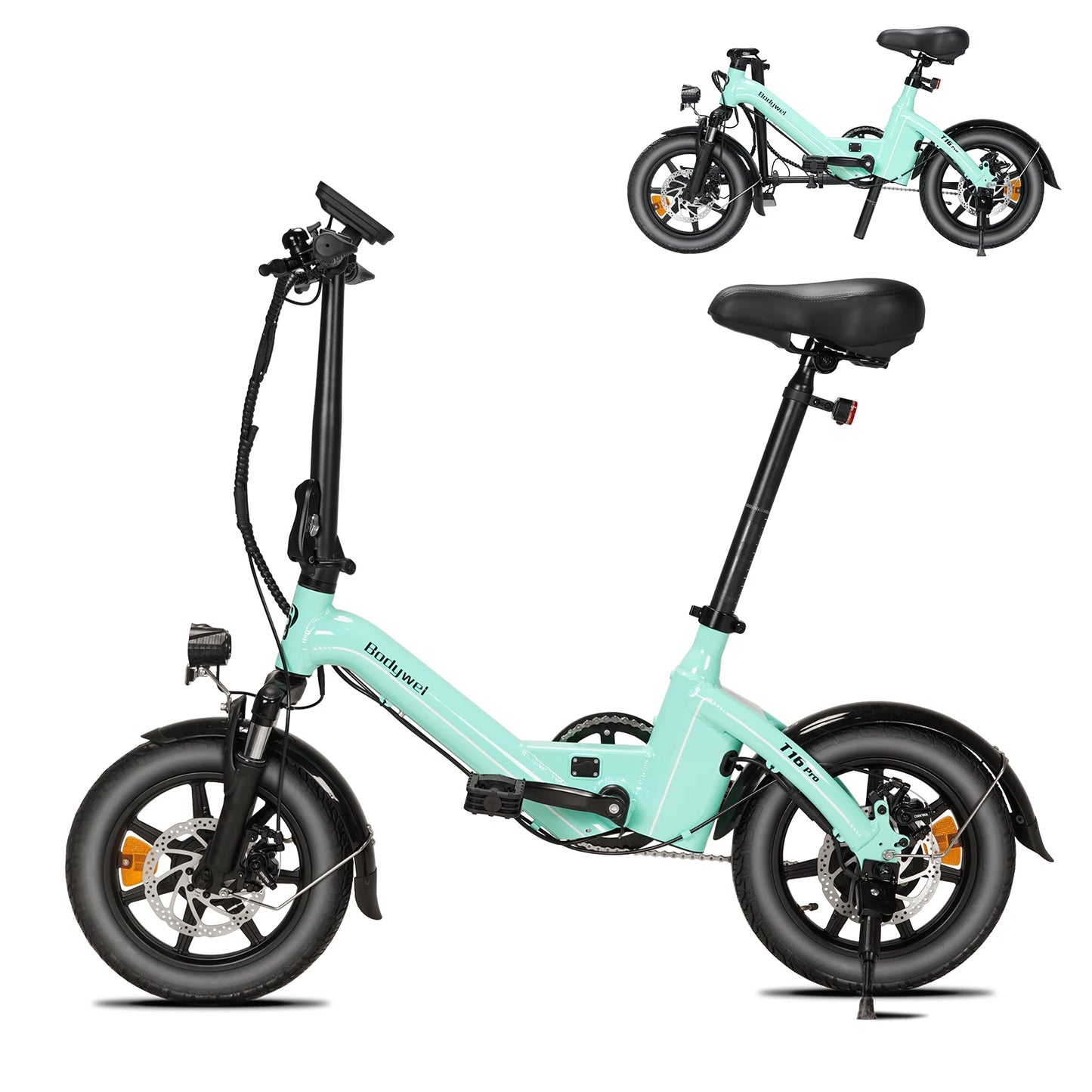 Bodywel T16PRO 14 Inch Foldable Electric Bike 250W 36V City E Bike