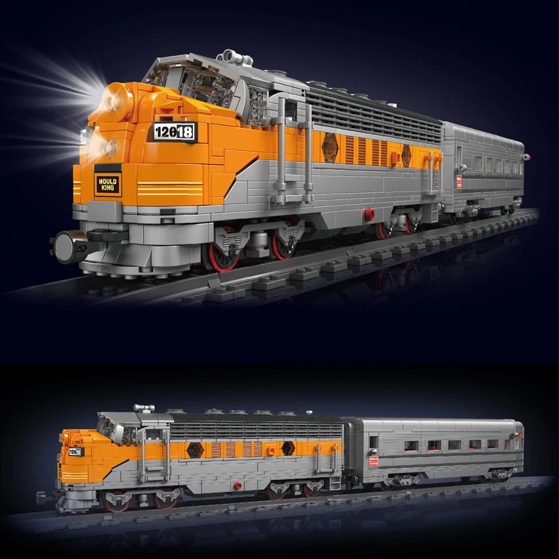 Mould King 12018 RC Train Locomotive Building Block Set