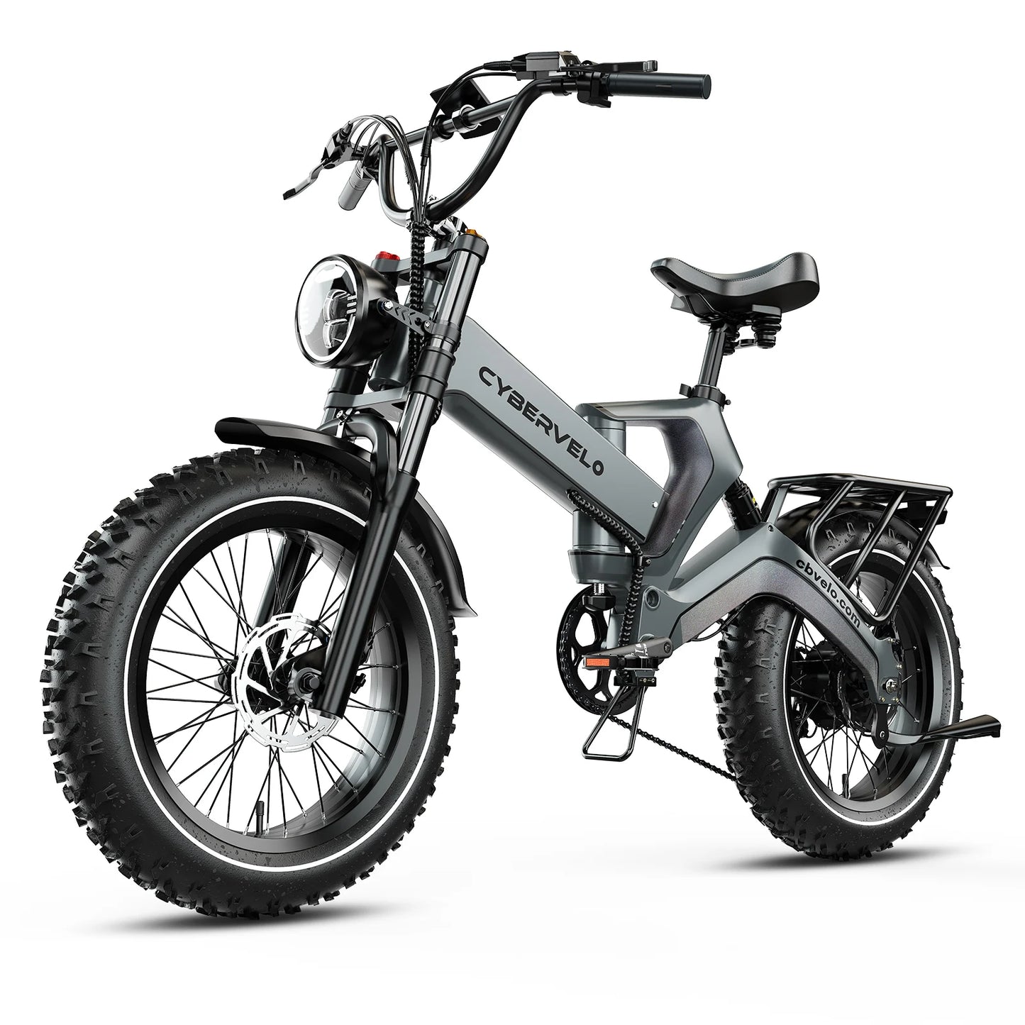 Cybervelo Folding Fat Tire Electric Bike EK6 2000W Peak