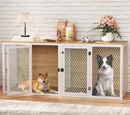 Indoor Double Dog Kennel Furniture For Two Dogs - Antland Marketplace
