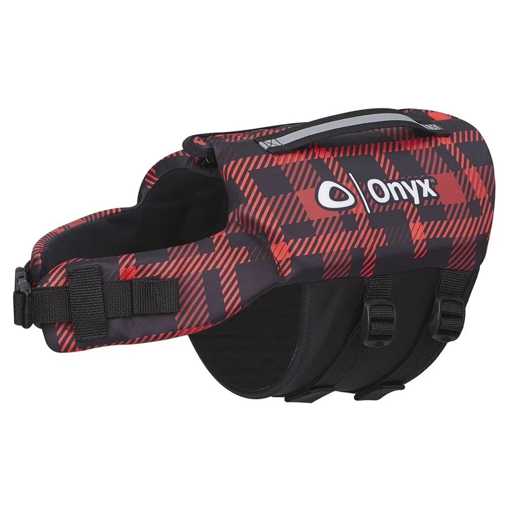 Neoprene Flotation Dog Vest For Dogs Over 80 Lbs Adjustable Secure Fit Reflective Straps Zipper Closure Swimming Safety