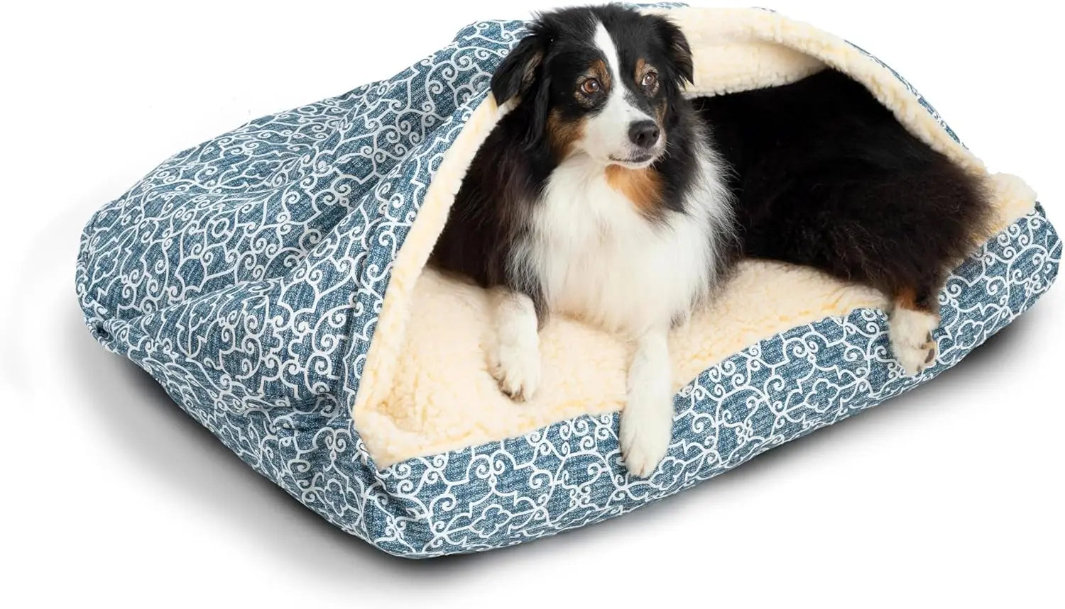 Cozy Cave Rectangle Dog Bed for Medium and Large Pets - Antland Marketplace