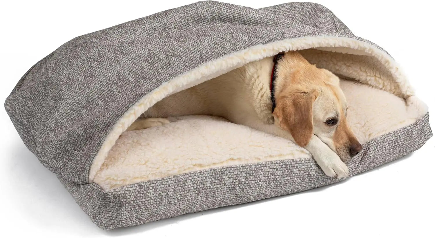 Cozy Cave Rectangle Dog Bed for Medium and Large Pets - Antland Marketplace