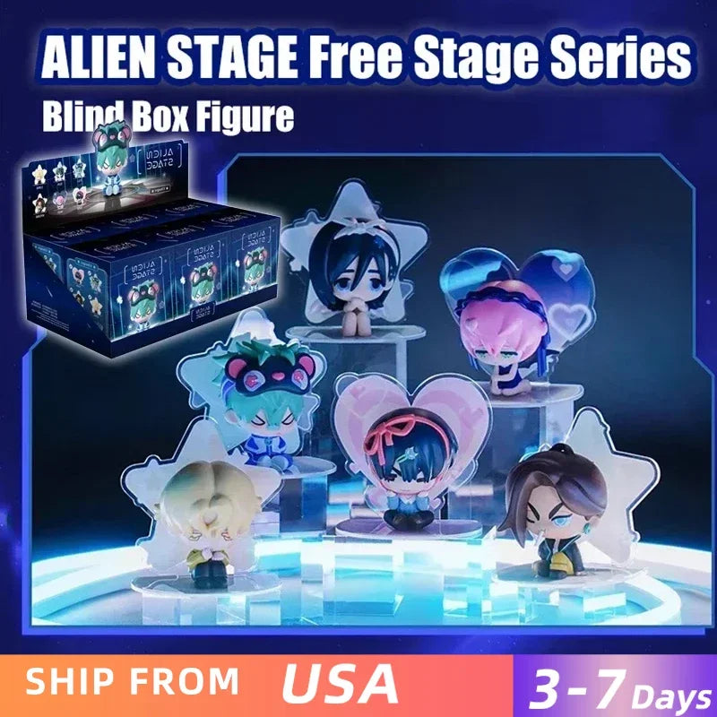 Alien Stage Blind Box Figures 6 Pack Collectible Toy Set