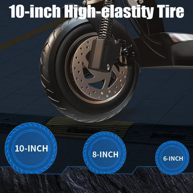 Shock Absorption Folding Electric Scooter 1200W Top Speed 45KmH