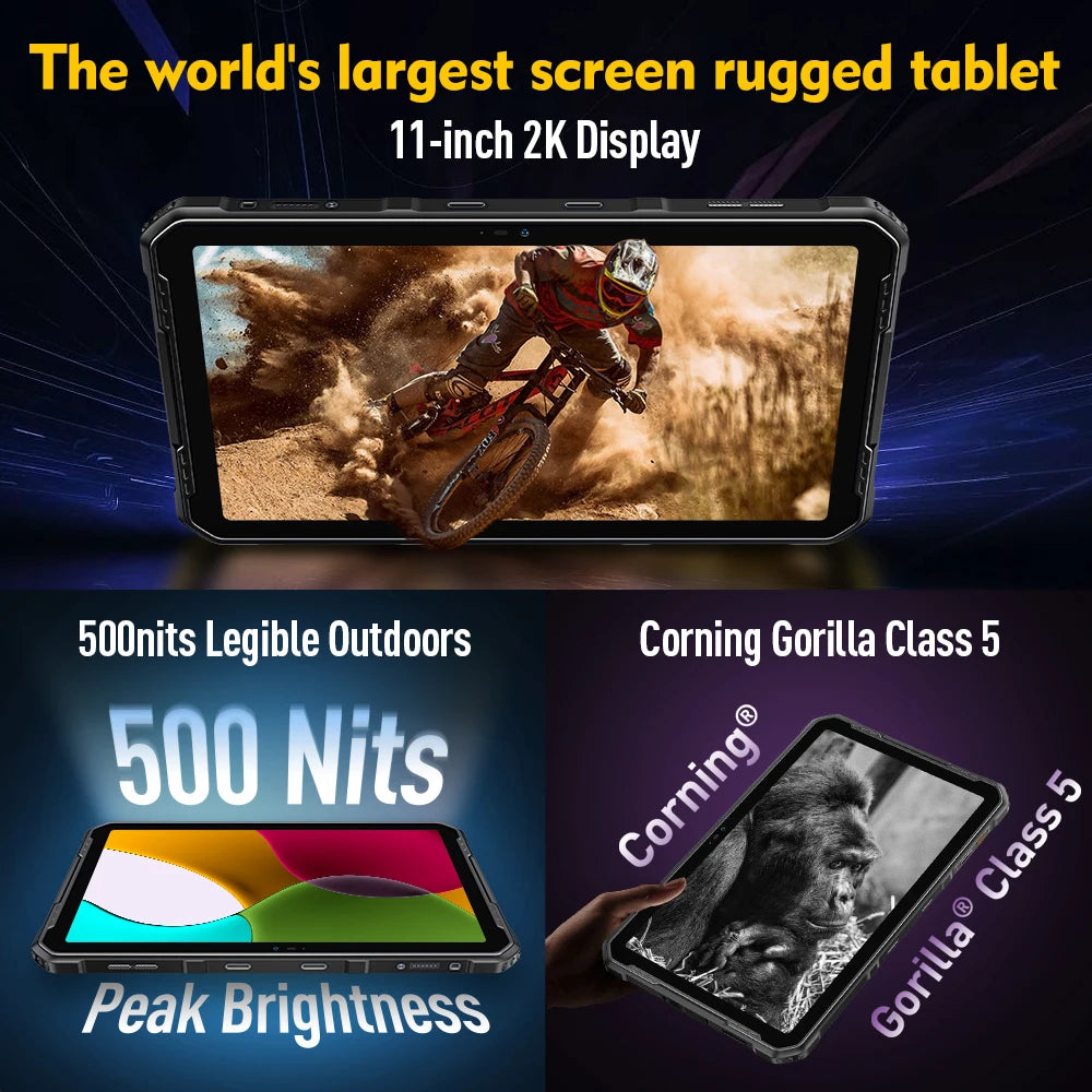 Ulefone Armor Pad 2 Rugged Tablet 11 Inch 2K 18600 mAh