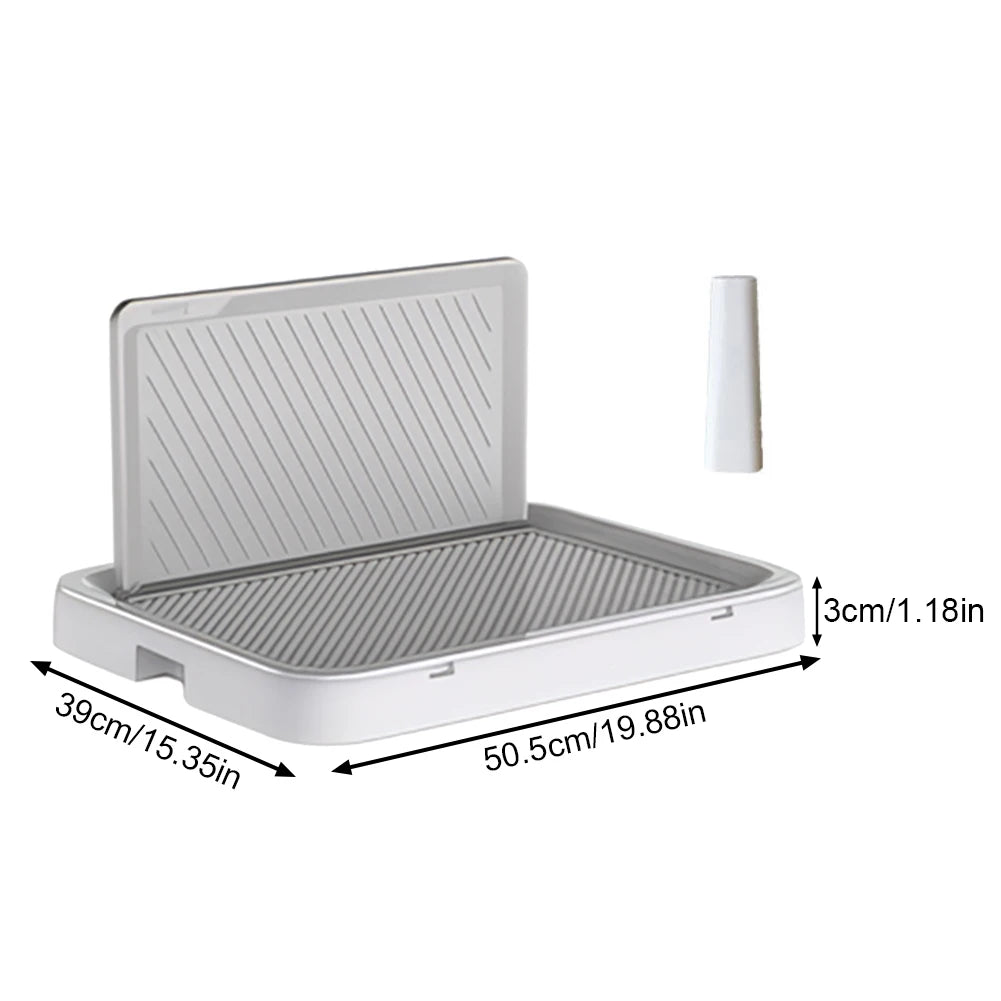 Dog Potty Tray With Pee Wall Portable Anti Splash Training Pee Pad Holder For Puppies And Dogs