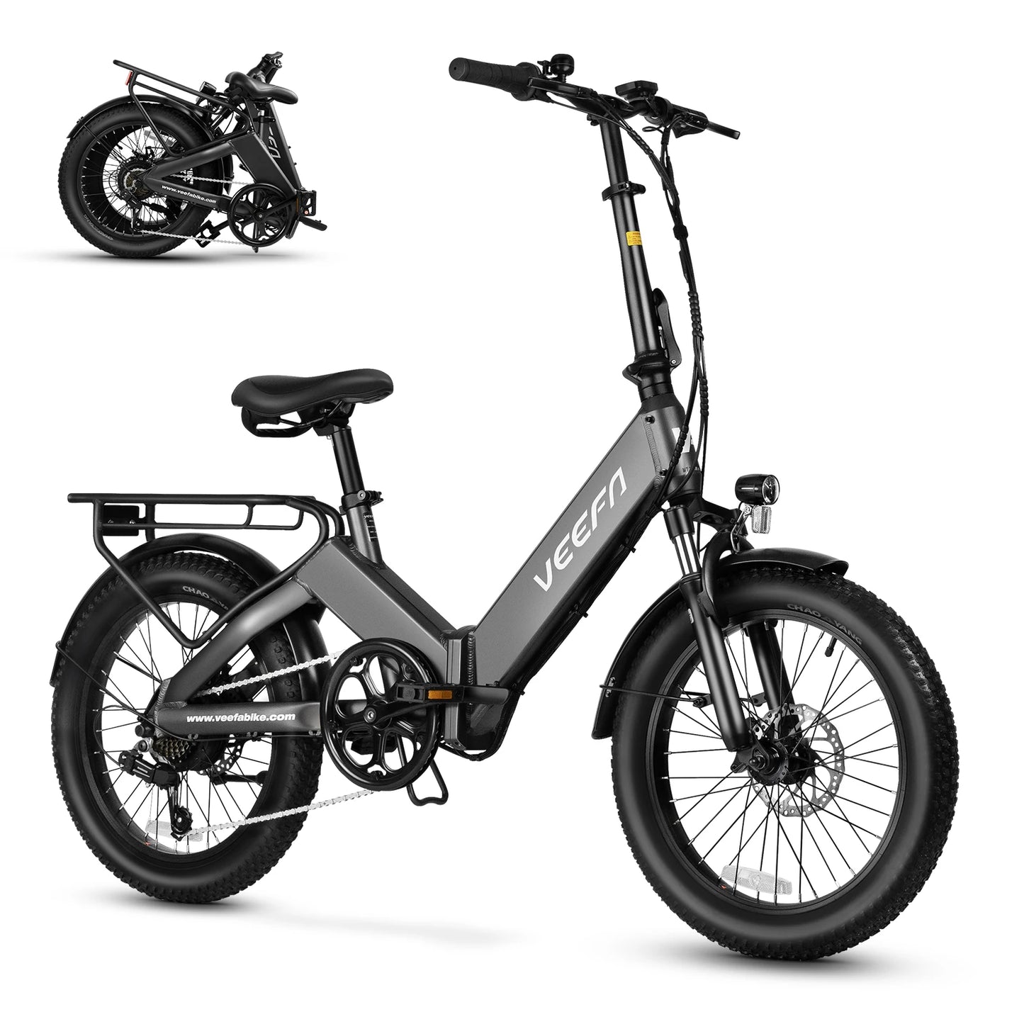 VEEFA F1 750W Electric Bike Foldable 60 Mile Range Commuter