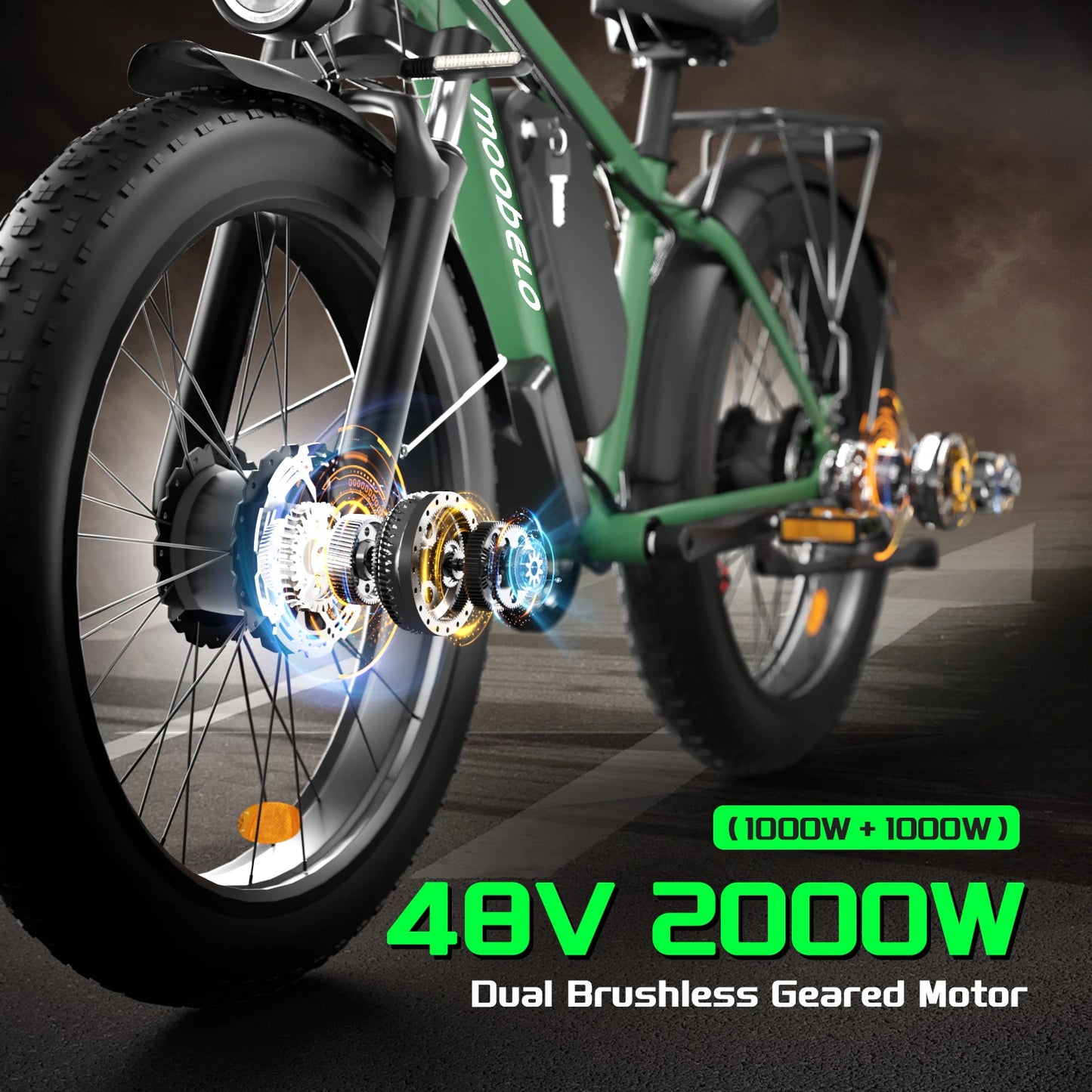 Moobelo M1 Electric Bike 48V 2000W Dual Brushless Motor