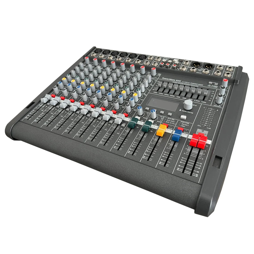 PM600 Console Mixer With 1000W Amplifier 6 Channel Audio
