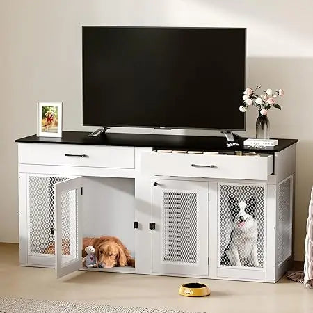 Indoor Double Dog Kennel Furniture For Two Dogs - Antland Marketplace