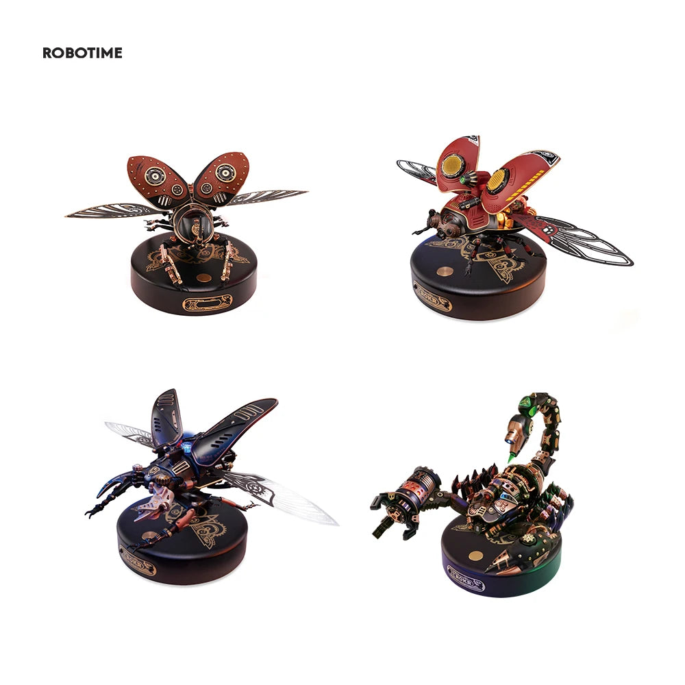 Robotime MI Series Three Dimensional Puzzle Sets Emperor Scorpion Beetles Turtle
