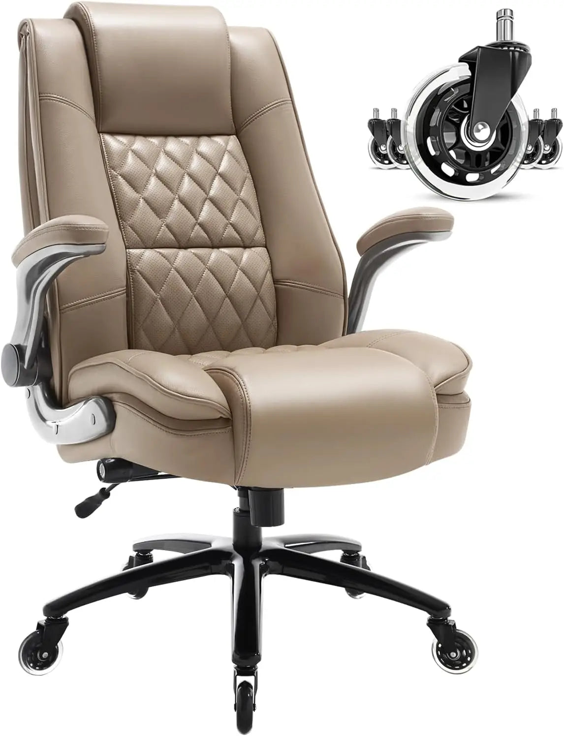 High Back Executive Office Chair with Adjustable Lumbar Support - Antland Marketplace