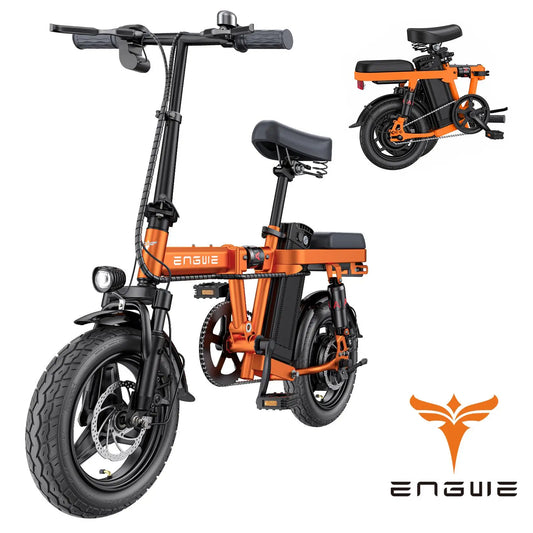 Engwe T14 Folding Fat Tire Electric Bike 600W City Commuter 48V